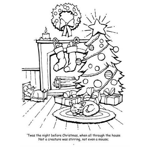 Really Big Coloring Books | ColoringBook.com - Wholesale Coloring Book - Kids & Baby - Twas the Night Christmas Big Coloring Book 12"x 18"