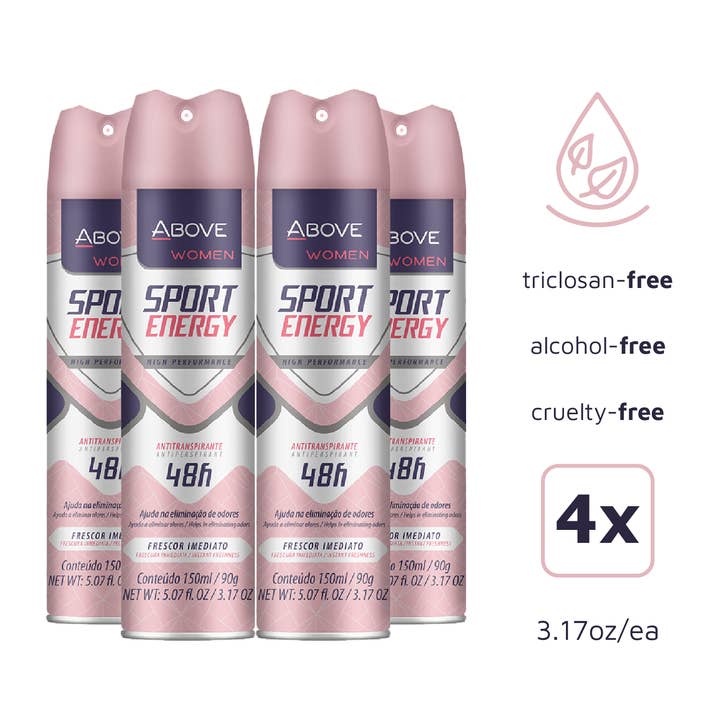 Ovanför kvinnor Sport Energi Antiperspirant Deodorant 48-timmars för wholesale av Above