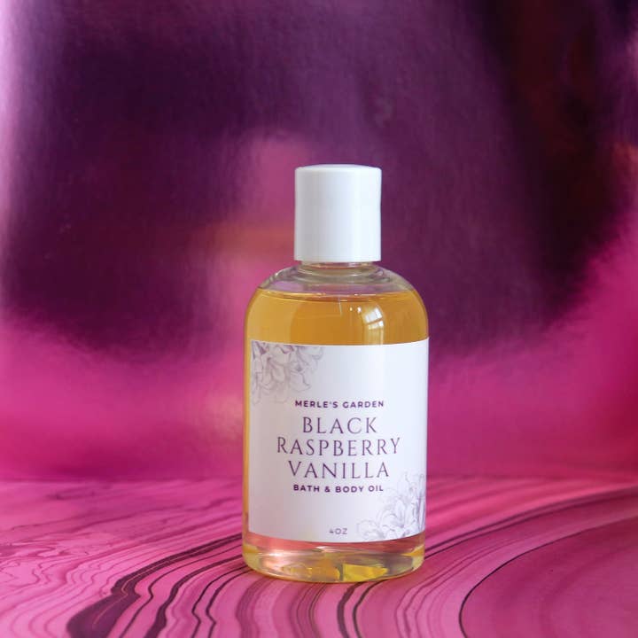 Merle's Garden - Wholesale Bath/Body Oil - Black Raspberry Vanilla Body Oil