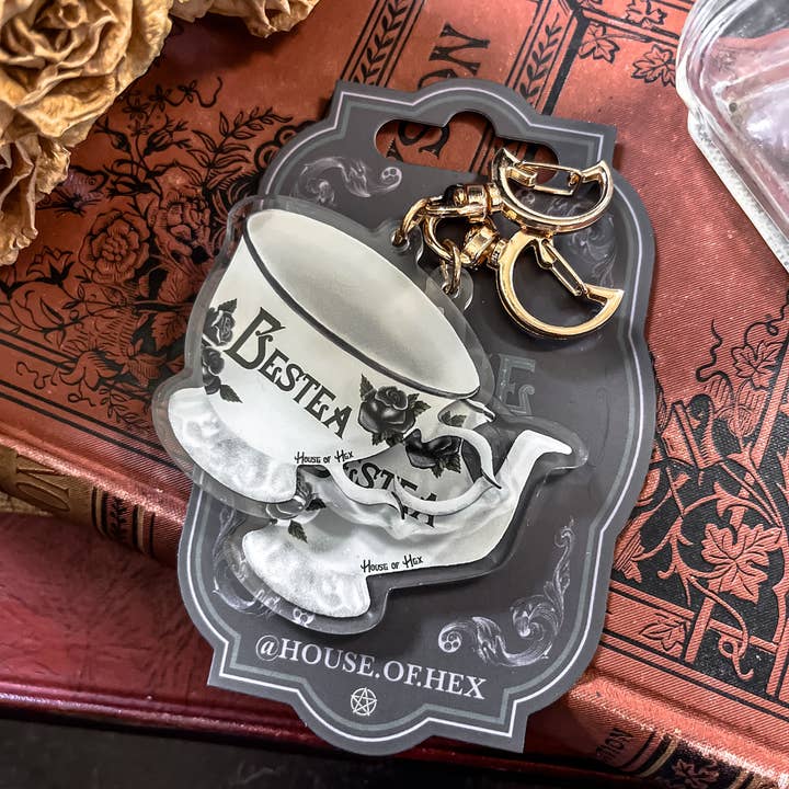 House of Hex - Wholesale Keychain - Women's - Bestea Keychain Set | BFF | Tea party | Friendship10