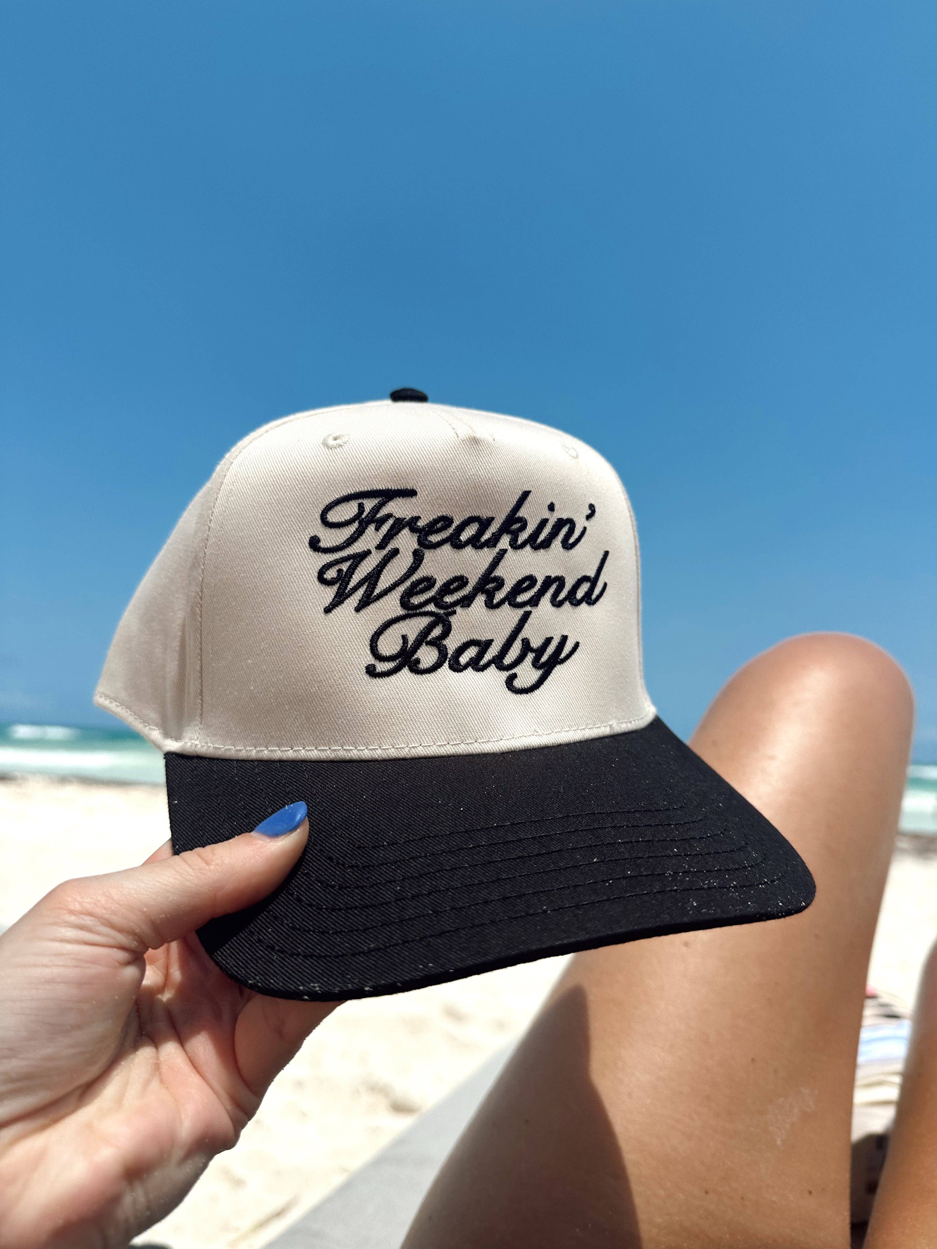 KENZKUSTOMZ - Wholesale Trucker Hat - Women's - Freakin' Weekend Baby - Vintage Trucker Hat8