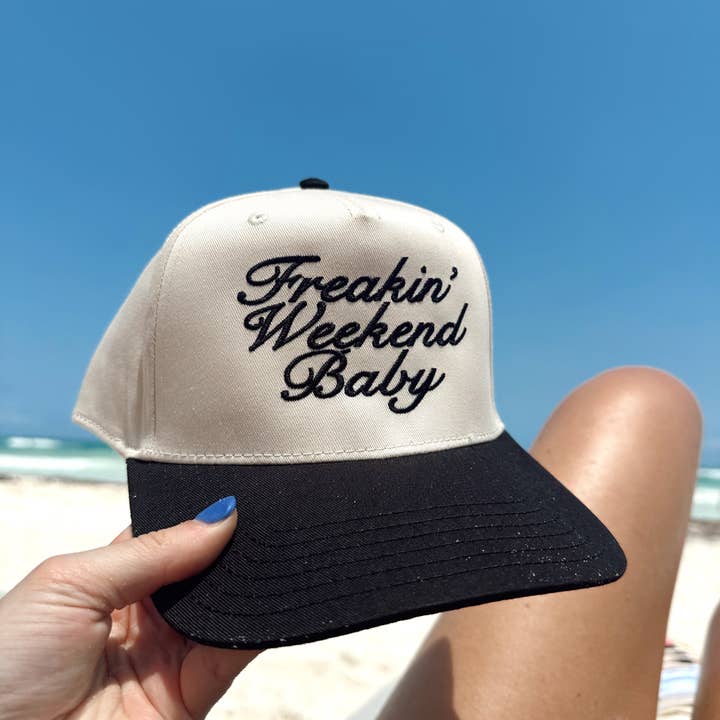 KENZKUSTOMZ - Wholesale Trucker Hat - Women's - Freakin' Weekend Baby - Vintage Trucker Hat8