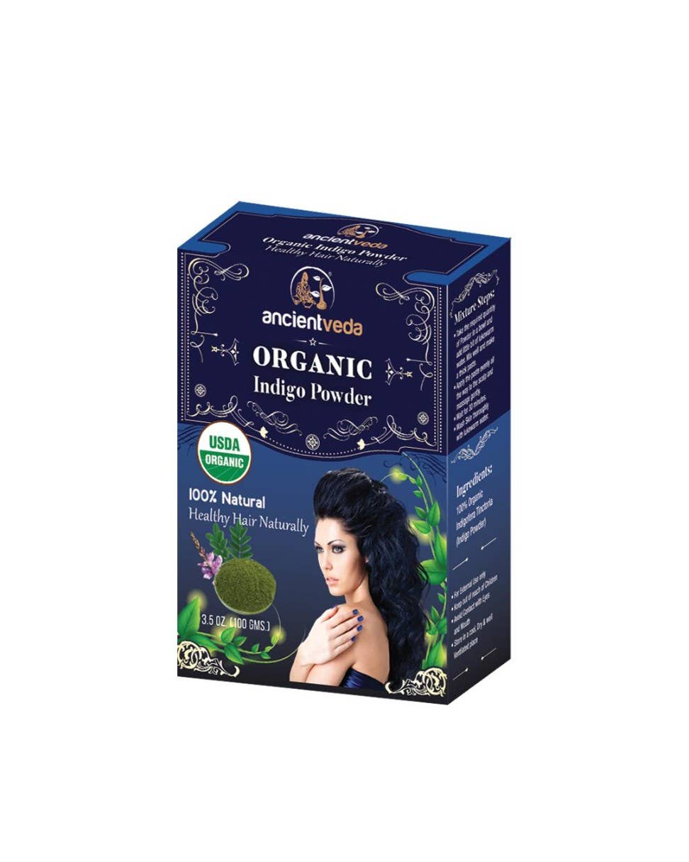 Ancientveda – wholesale Hair dye – Organic Indigo Powder (100 gms)0