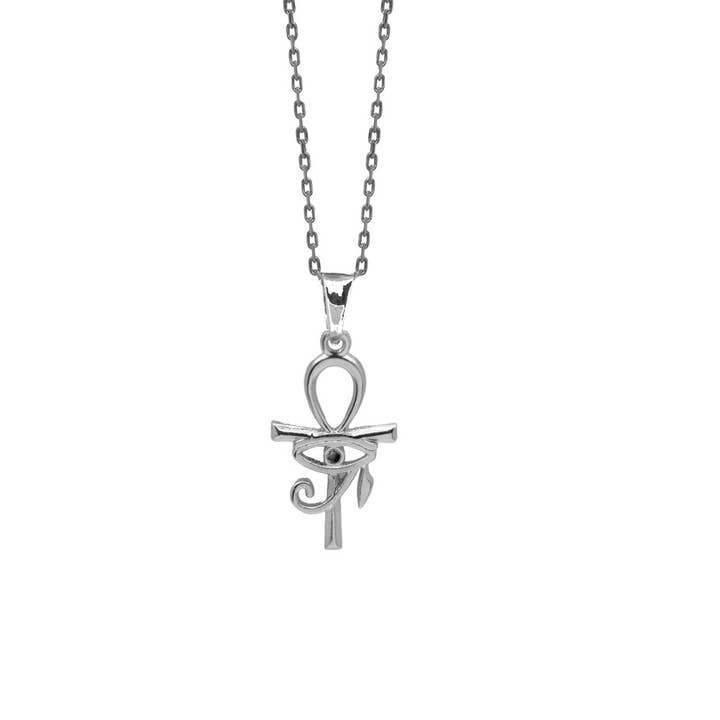 Ankh Kruishanger en Horus Oog Egypte Zilver 925 en Oz voor wholesale door TALISMAN JEWELLERY (D&Fidanverdi, S.L.)
