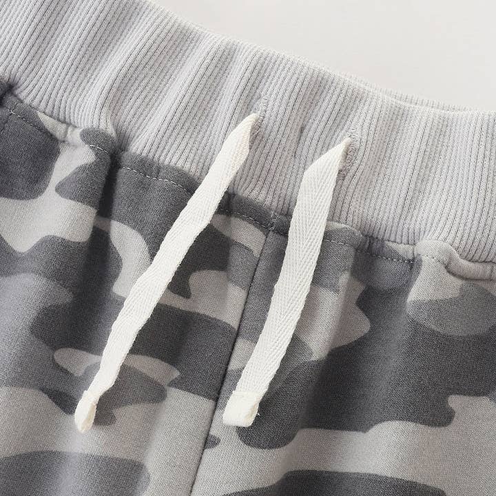 MyKids-USA® – Calças - Criança por atacado – Calça Casual Camuflage Menino Camuflage Sola