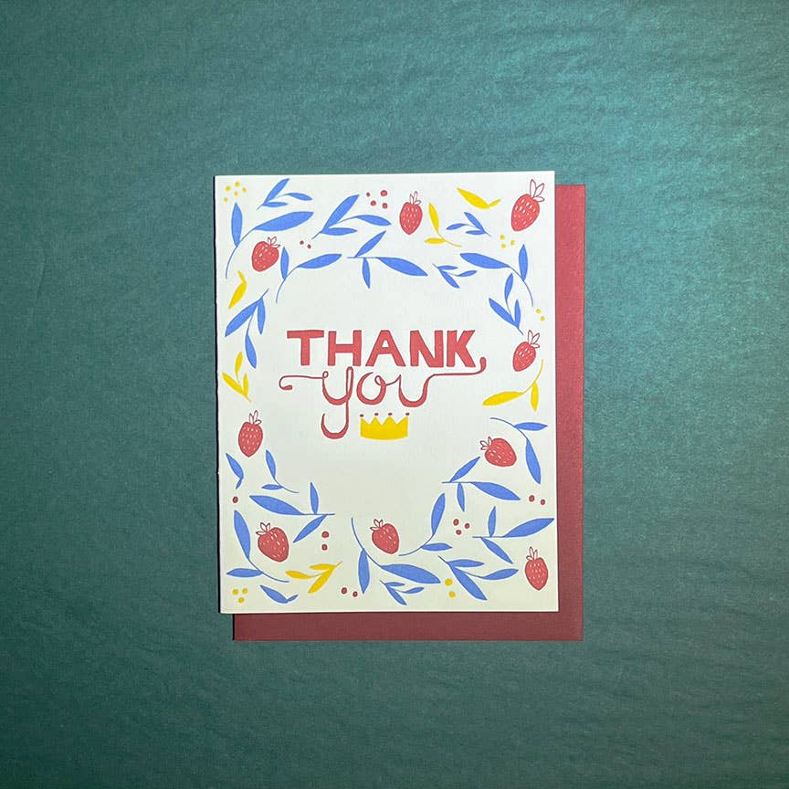 folio press & paperie - Wholesale Thank You Card - Thank You Crown Card1