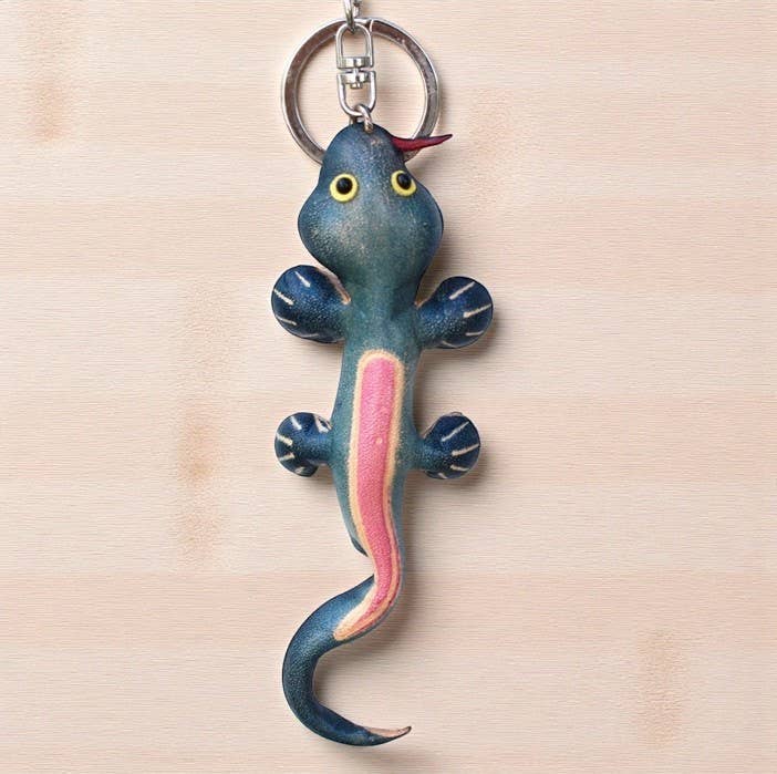 Sunflower Handmade leather inc - Wholesale Keychain - Unisex - Handmade Leather Lizard Key Chain - KC41511