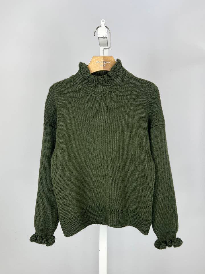 MINI MIGNON PARIS - Wholesale Knit Sweater - Kids - Ruffled knit turtleneck for girl3