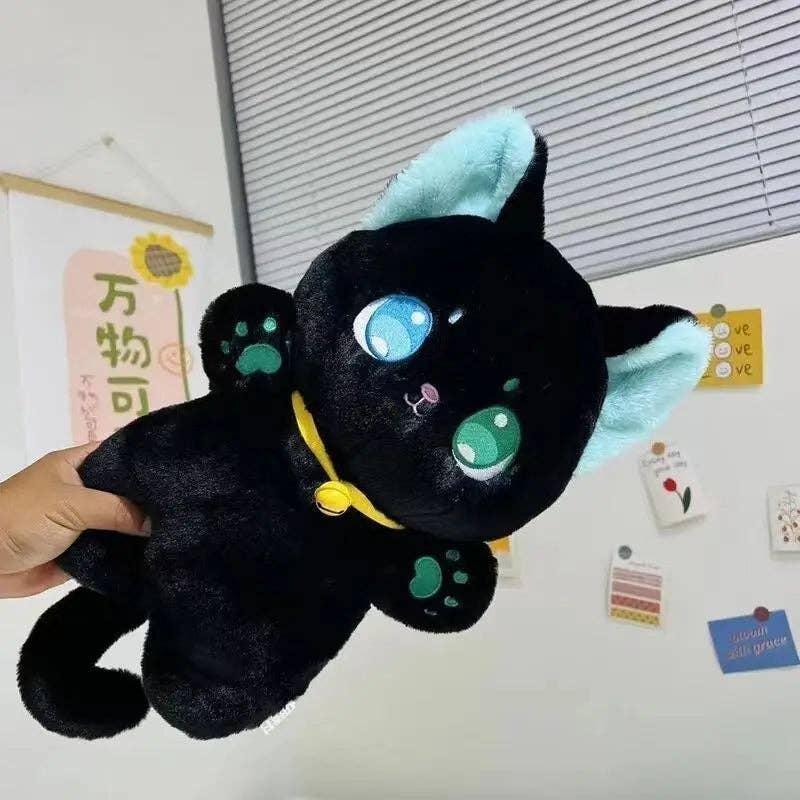 Assorted Black and White Cat Plush Stuffed Animal Kids Toy in bulk for wholesale on Faire1