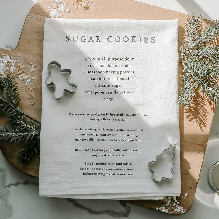 Sweet Water Decor - Vendita all'ingrosso Asciugamani per le mani - Canovaccio Sugar Cookies - Decorazioni e Regali di Natale0