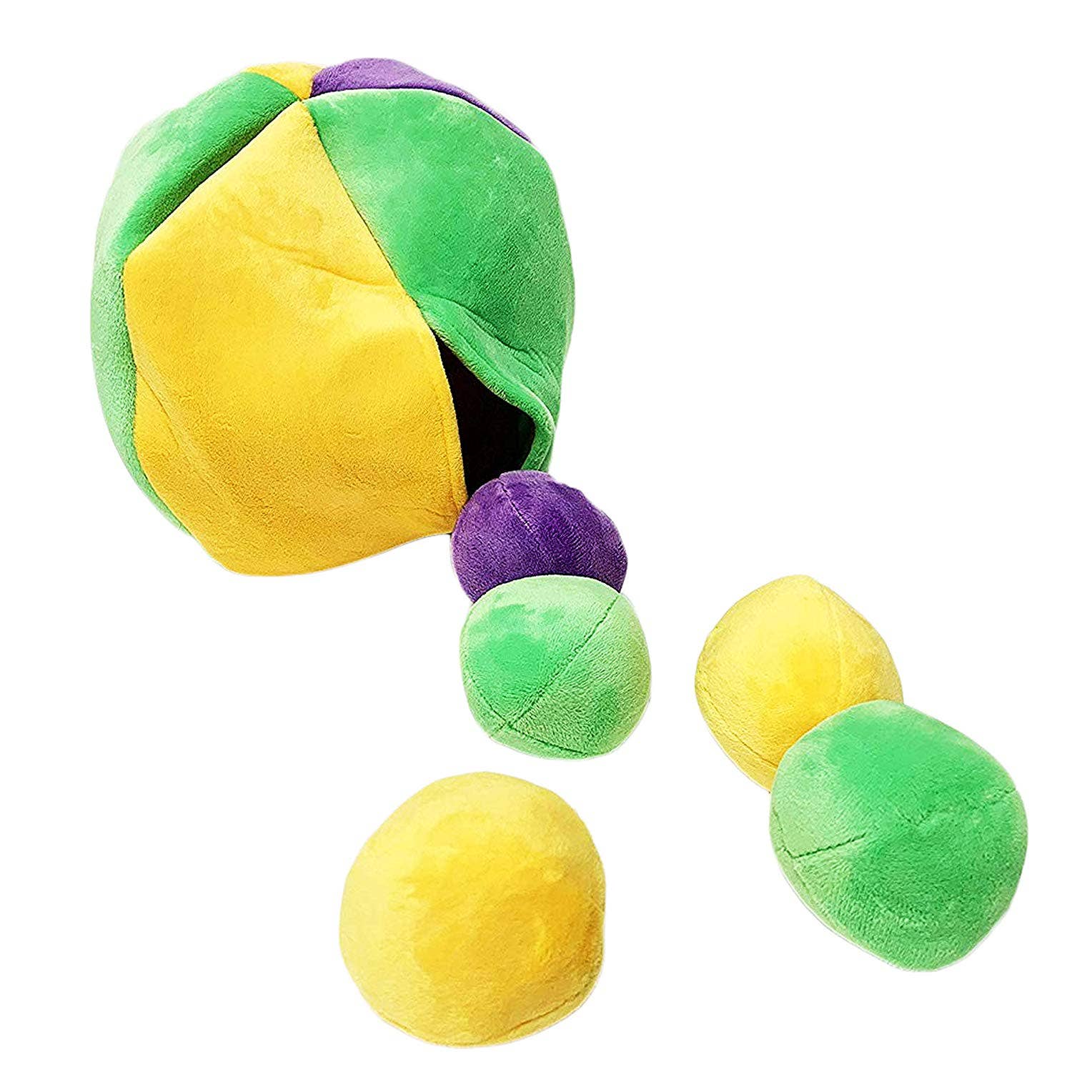 Midlee Designs - Wholesale Speeltje - Hond - Midlee Hide a Ball Dog puzzel speelgoed met pluche pieperballen3