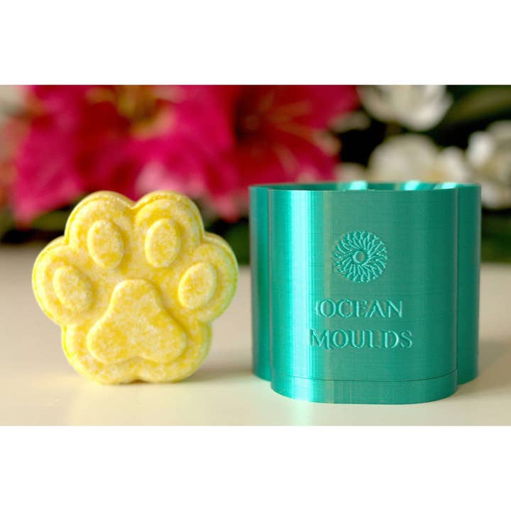 PAW Shampoo Bar / Bath Bomb Mould - 3D Printed Mold for wholesale by Ocean Moulds