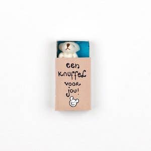 Orsetto di peluche bianco da regalare per la vendita all'ingrosso da parte di Sidedish Cards