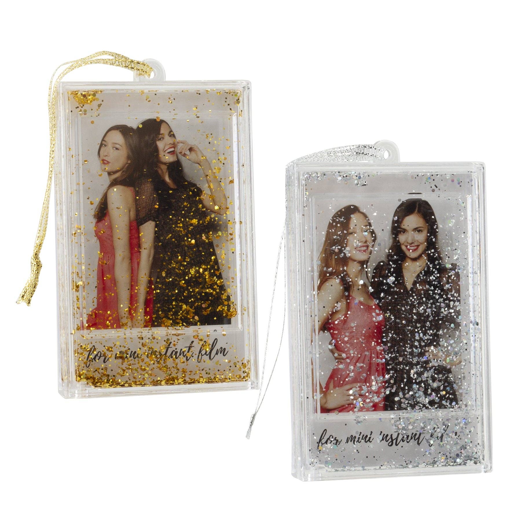 Neil Enterprises - Wholesale Ornament - Instax Mini Photo Snow Frame Ornament - 2 Pack2