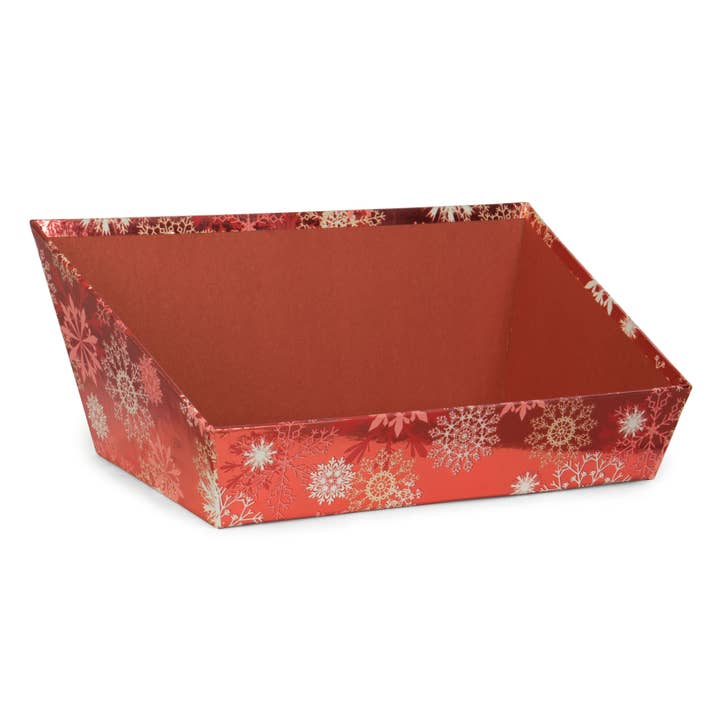 Paperboard Tray- Foil Snowflakes for wholesale by Willow Group