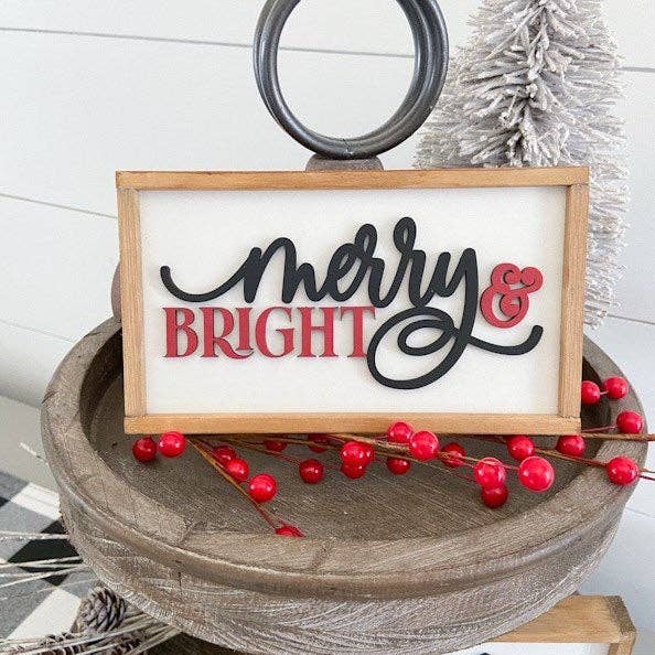 Nail and Hook Laser Cut Home Decor - Wholesale Sign - Christmas Mini Signs5