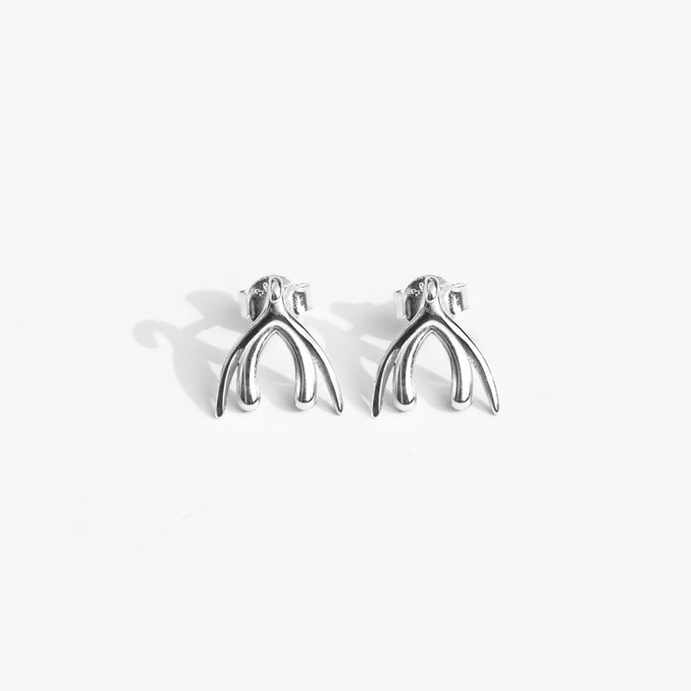 Biird - Wholesale Stud/Post Earrings - Clitoris Shaped Earrings - Sterling Silver | Biird