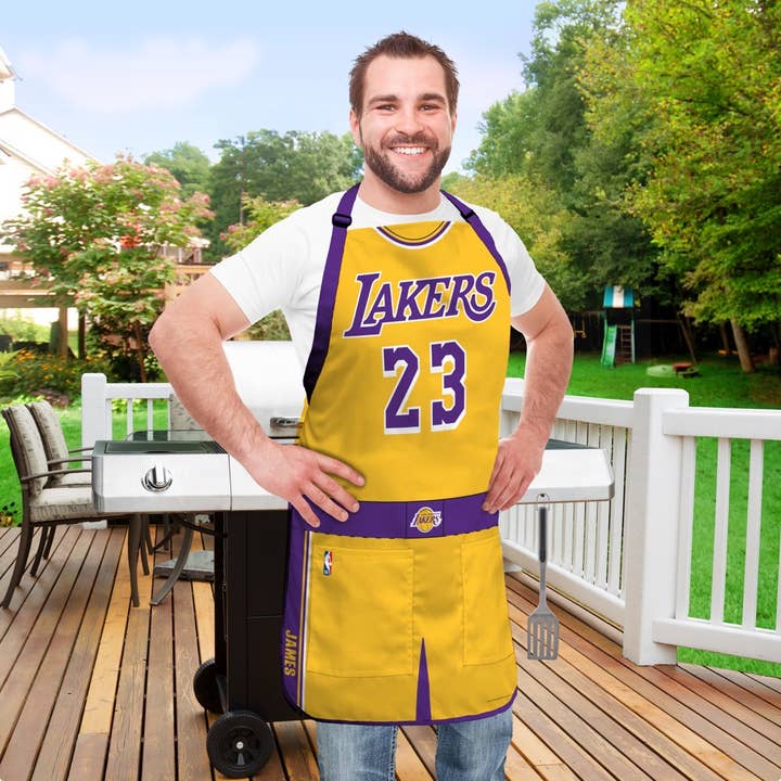 Party Animal, Inc. - Wholesale Apron - Los Angeles Lakers NBA Jersey Apron - LeBron James
