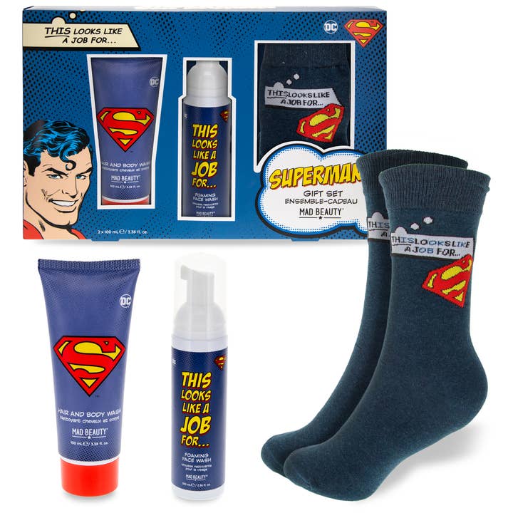 Mad Beauty USA LLC - Wholesale Bath & Body Set - Superman Shower Gift Set