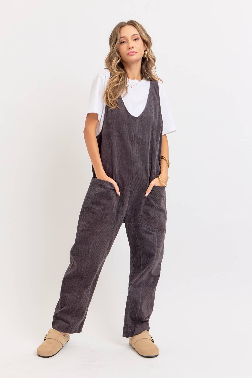 Sweet Lovely by Jen - Wholesale Overalls - Women's - PULL-ON-STYLE CORDUROY OVERALL JUMPSUIT25