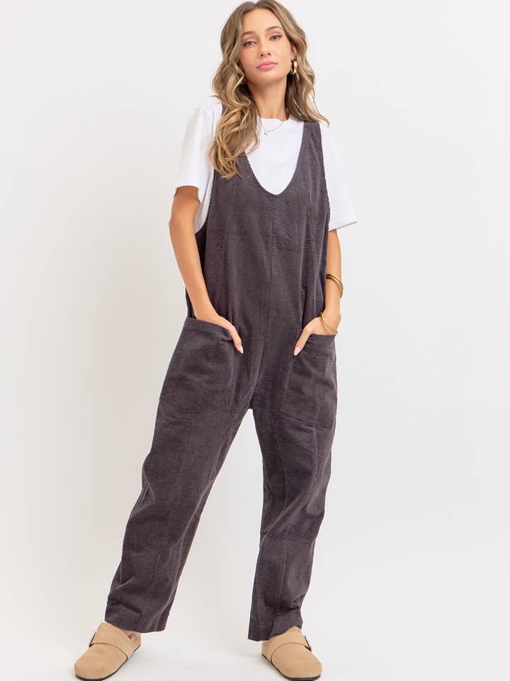 Sweet Lovely by Jen - Wholesale Overalls - Women's - PULL-ON-STYLE CORDUROY OVERALL JUMPSUIT25