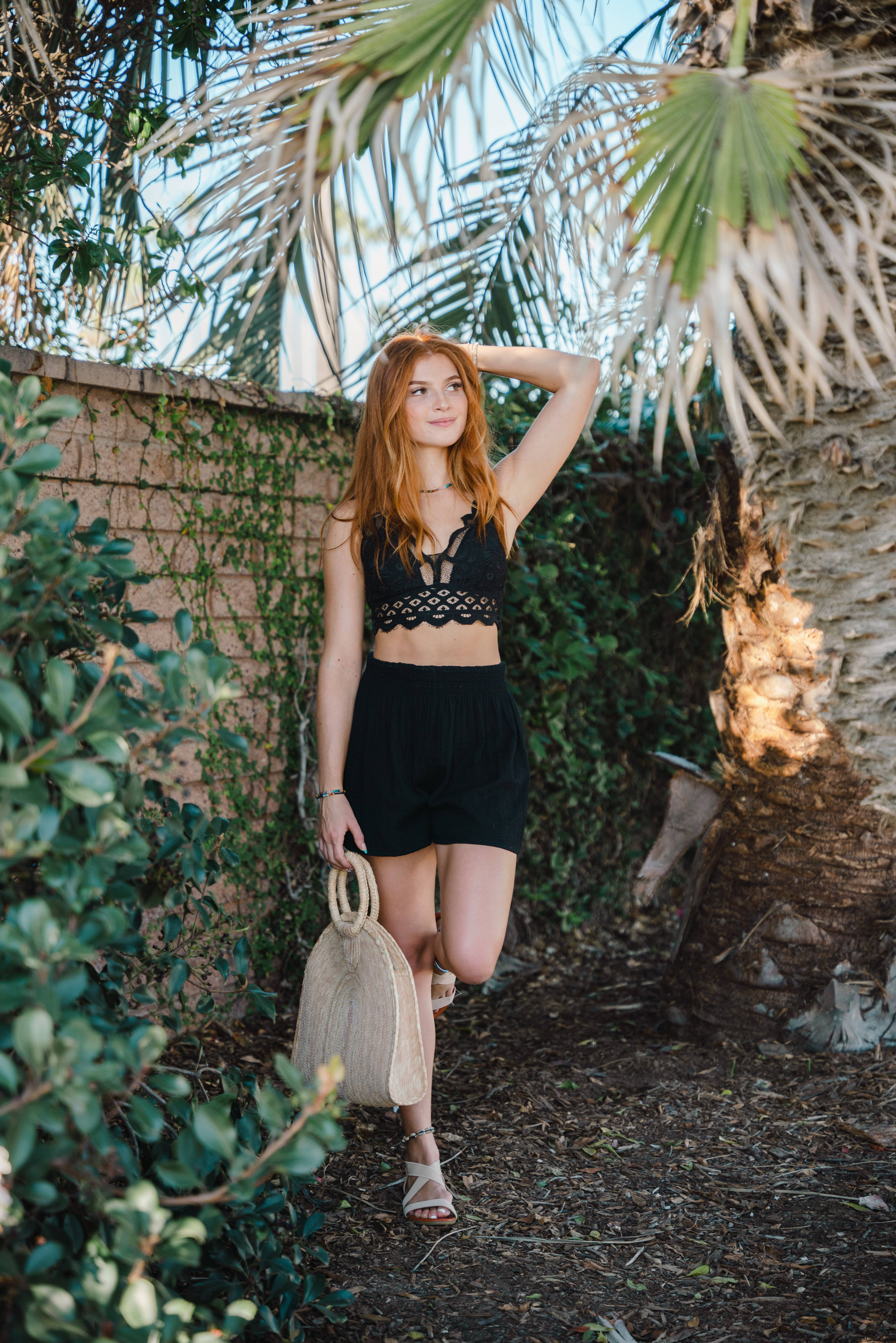 Lotus and Luna - Wholesale Shorts - Women's - Black Cotton Shorts4