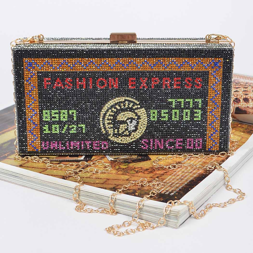 3AM BY H&D ACCESSORIES – Bolsa - Mulher por atacado – Clutch para cartão de crédito com strass3