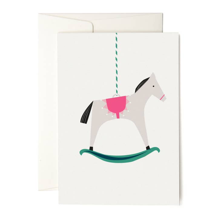 Rocking Horse Card for wholesale by pleased to meet GmbH