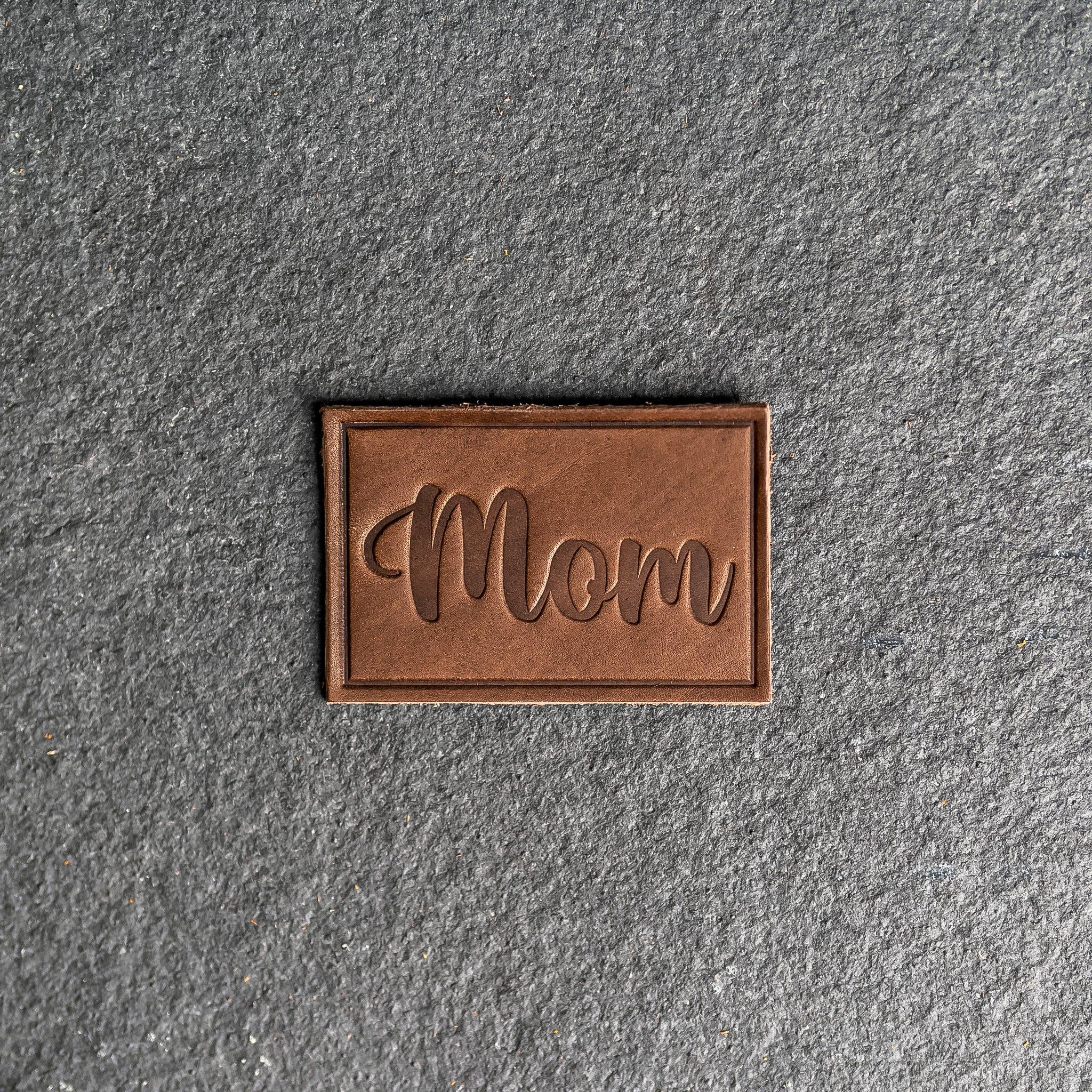 Ox & Pine - Vente Écusson - Patches en cuir pour maman avec Velcro en option ajouté2