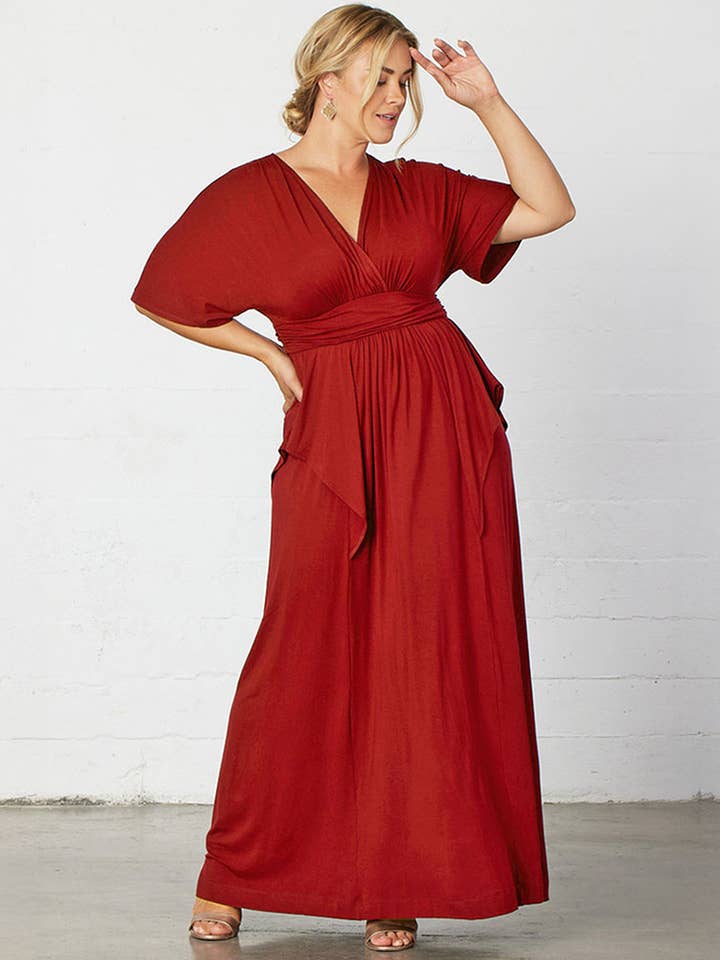 Indie Flair Maxi Dress - Plus Size for wholesale by Kiyonna