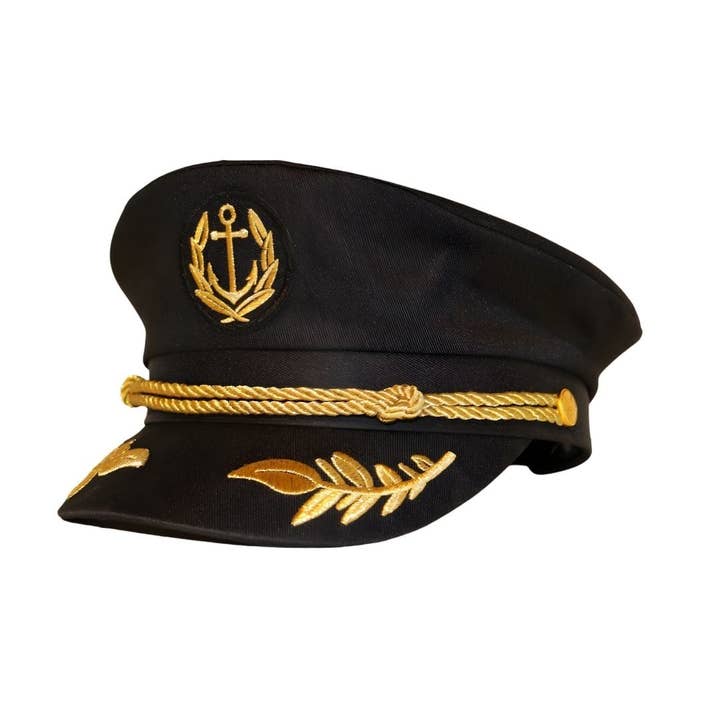 Midnight Gold Captain Hat for wholesale by Trippy Captain