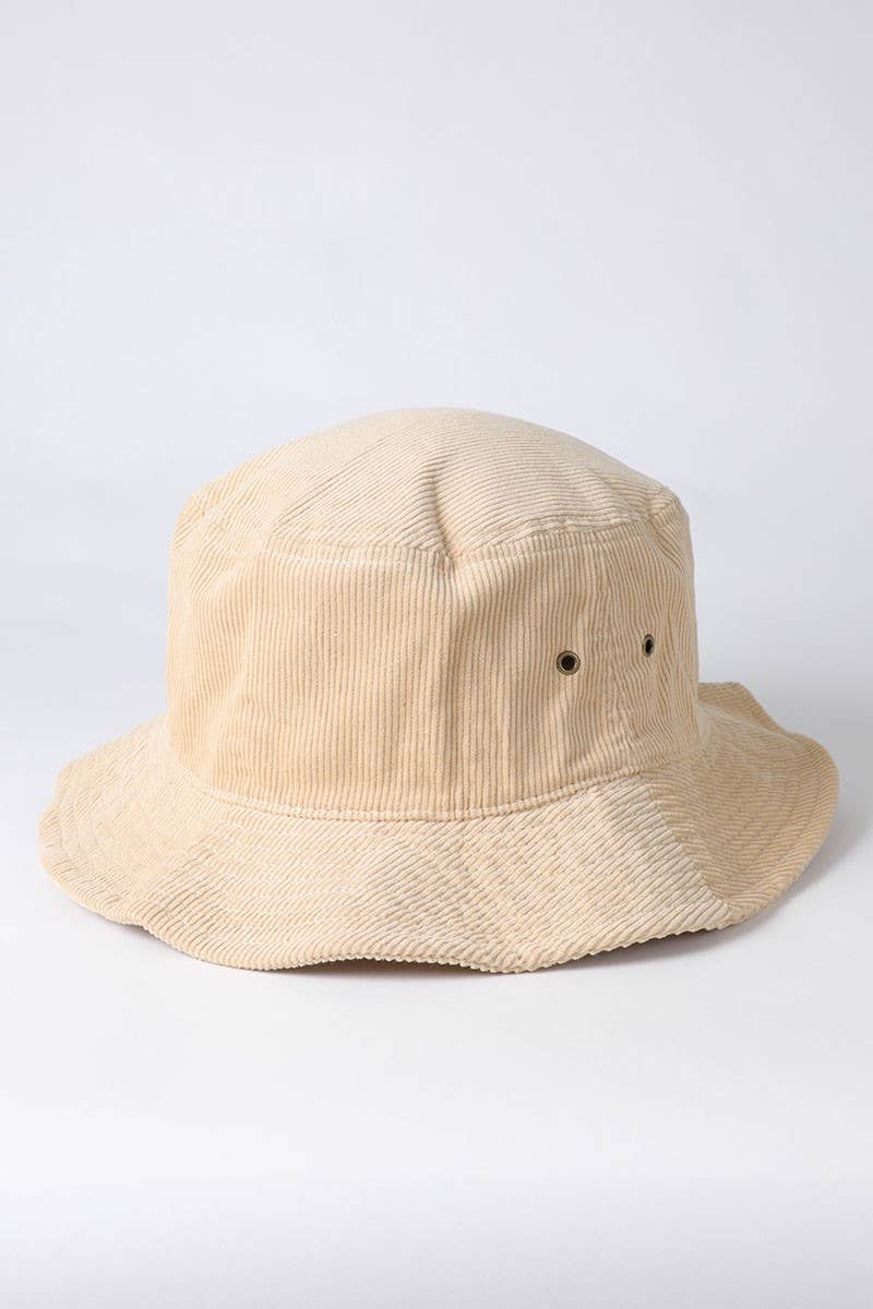 Fashion City - Wholesale Bucket Hat - Women's - Foldable Vintage Corduroy Short Brim Bucket Hat9