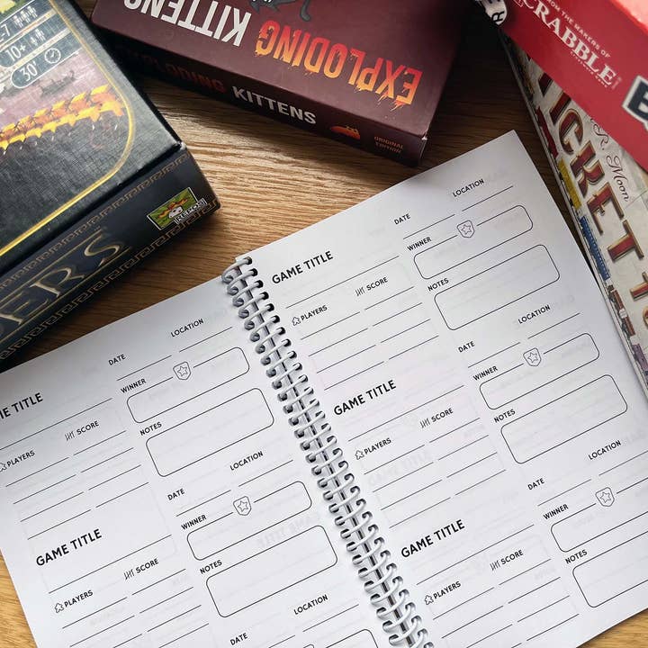 Timeside – wholesale Journal och dagbok – Brädspelsjournal - Game Night Rememered Record Book Game T2