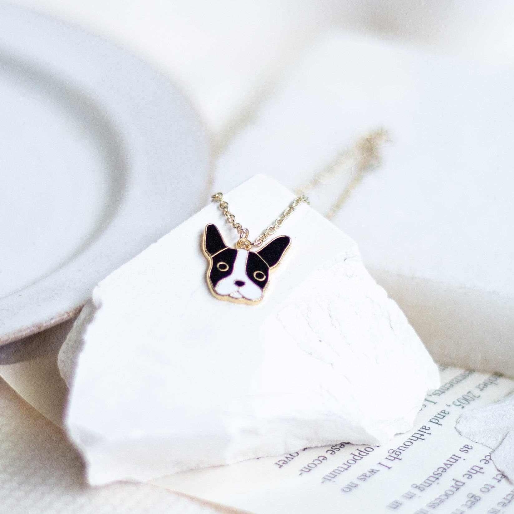 Miss Modi - Wholesale Stud/Post Earrings - French Bulldog Enamel Stud Earrings2