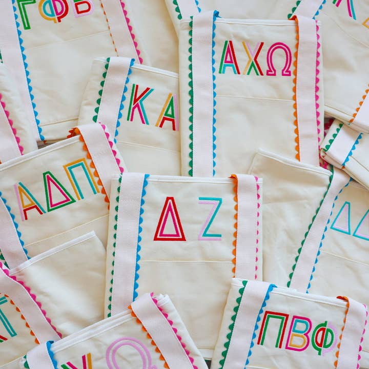 Griechische lizenzierte Schwesternschafts-Tragetasche für den Großhandel von Party With Mal