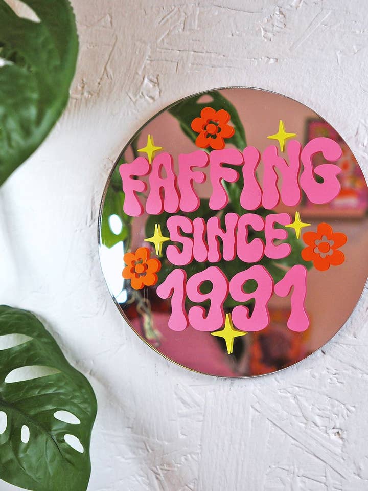 Faffing Desde.... Espejo Mini Personalizado para venta al por mayor de Printed Weird