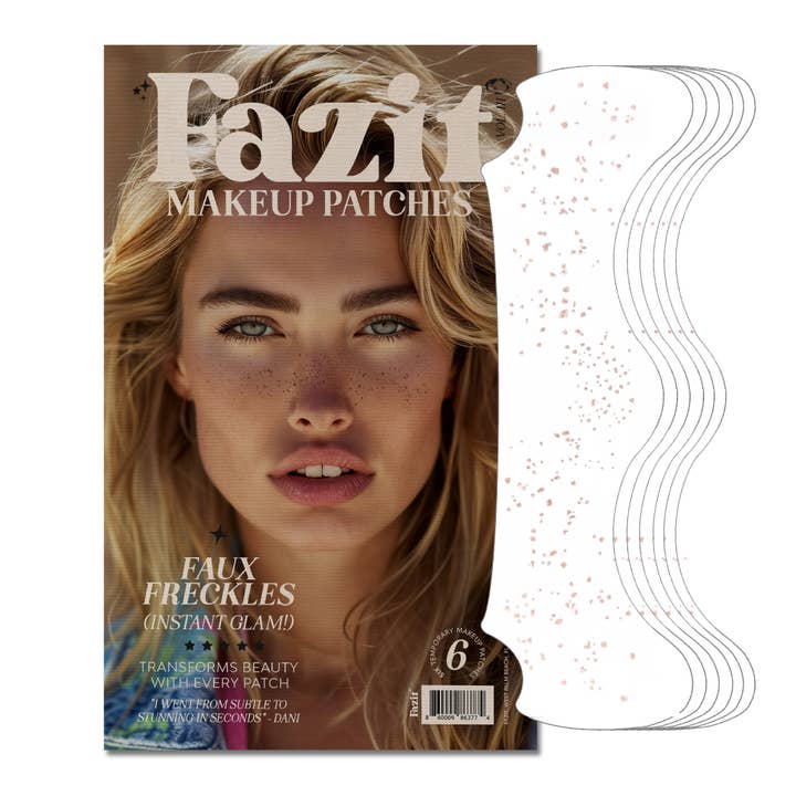 Fazit - Wholesale Temporary Tattoo - Fazit Makeup Patches Brown Faux Fake Freckles Face