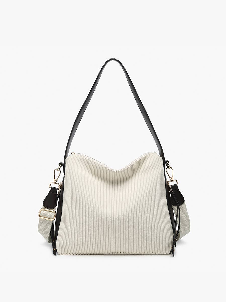 Jen & Co. – Satchel - Mulher por atacado – M2594 Michaela Slouchy Hobo c/ Bracelete para Guitarra