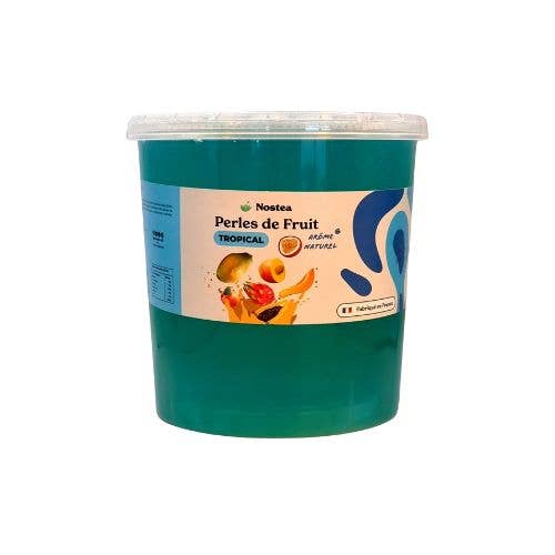 PERLES DIFFUSION - Wholesale Beverage Mix - BUBBLE TEA TROPICAL FRUIT PEARLS - 3.2kg bucket