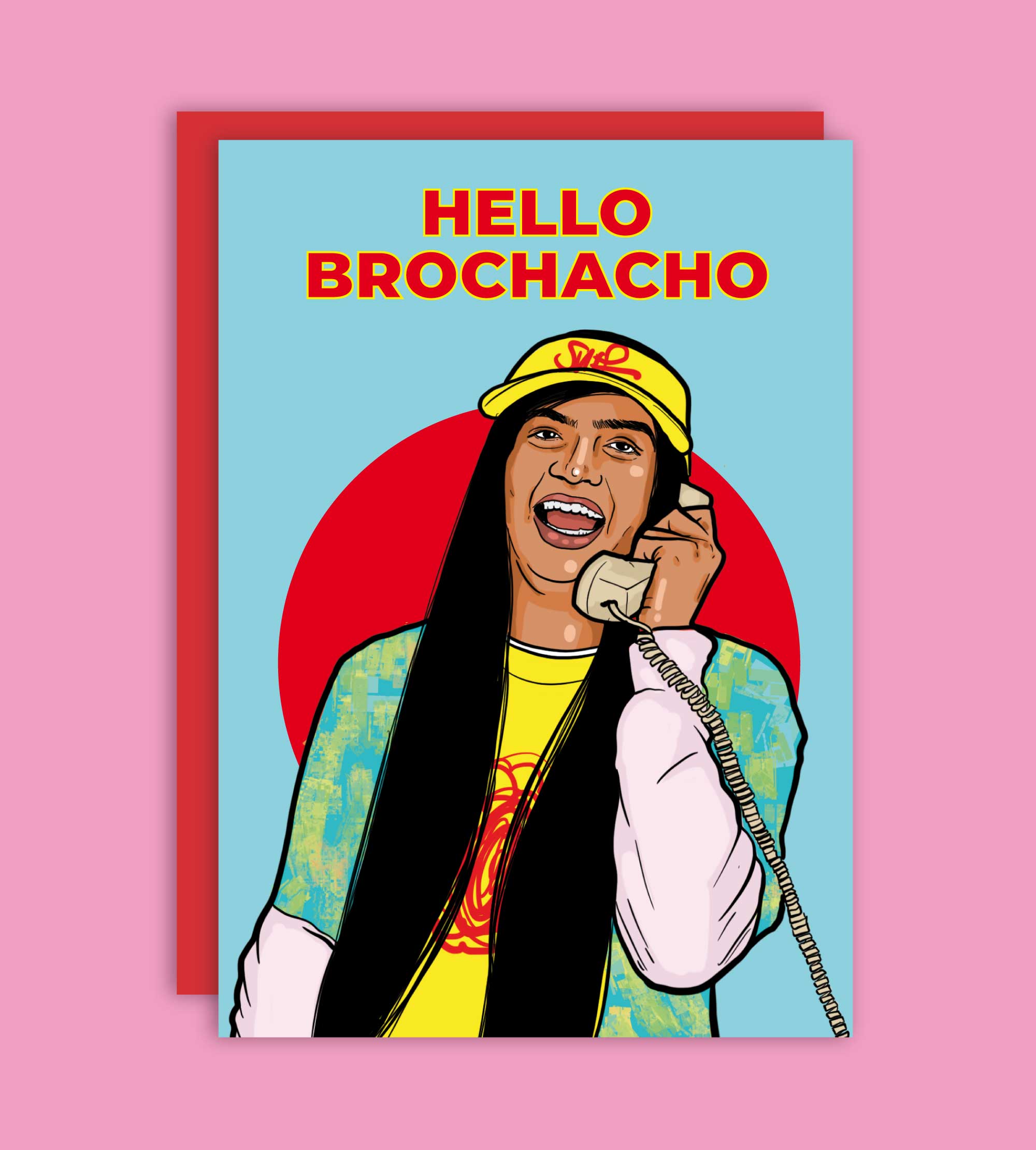 Studio Soph (We Pay Your Import Fees - We Ship DDP) - Venta al por mayor Tarjetas de felicitación - Tarjeta de Felicitación Hola Brochacho1