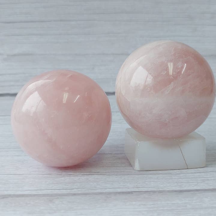 Rose Quartz Sphere 55mm for wholesale by Serein Wellness