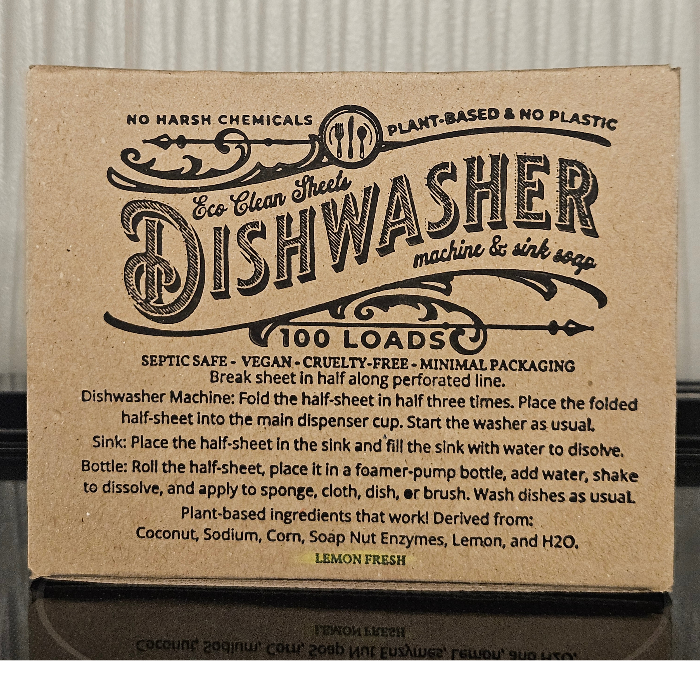 Symbiotic Products LLC - Wholesale Dishwasher Soap - Dishwasher Sheets | Retail or Bulk Display | 100 Loads13
