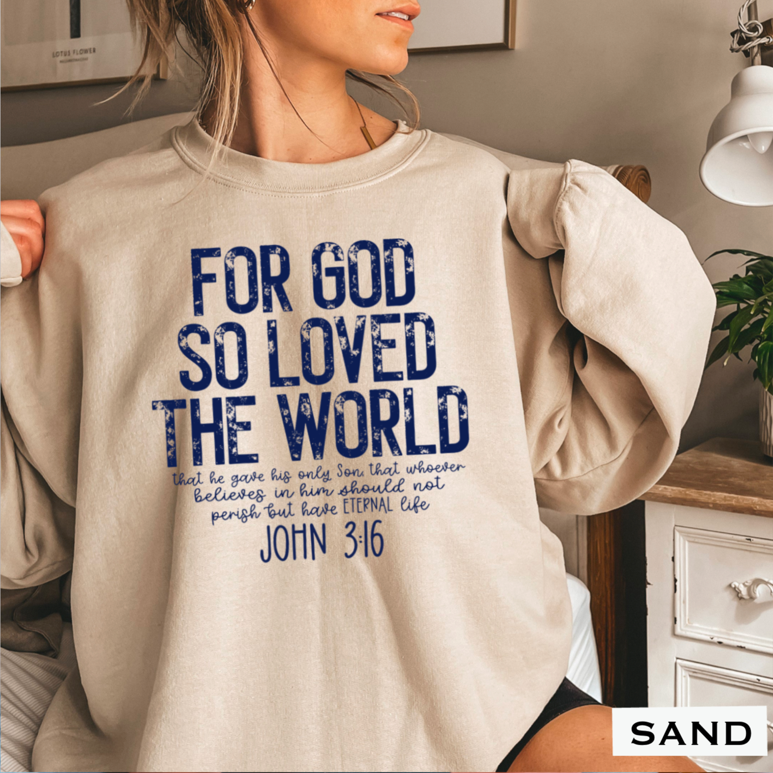 Shoppe SHC - Wholesale Graphic Sweatshirt - Women's - John 3:16 Christian Graphic Sweatshirt|Gildan10