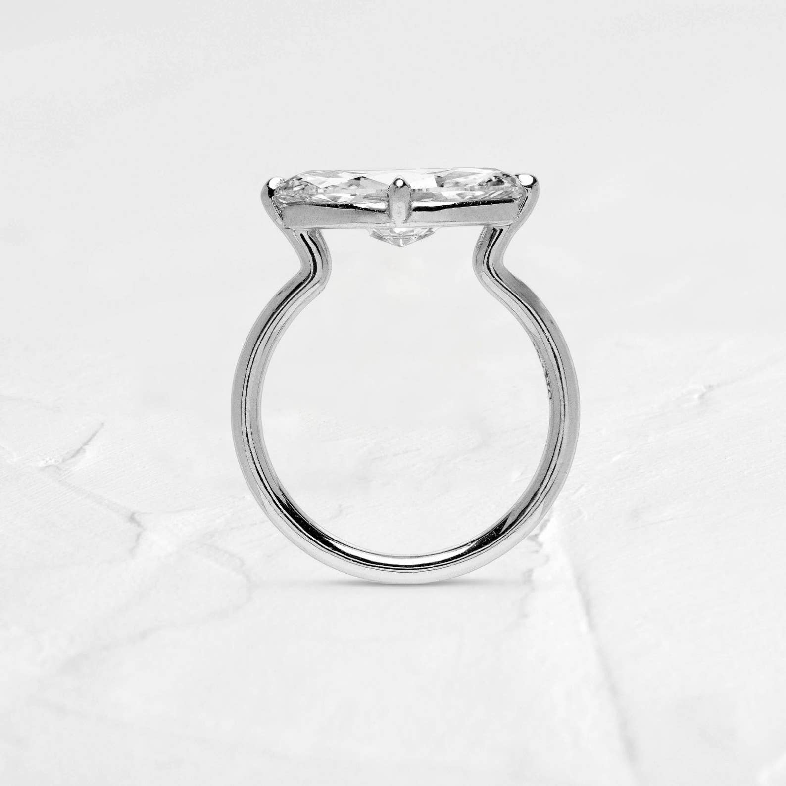 DJOYR - Wholesale Engagement Ring - 2.56ct Marquise East West Moissanite Ring in 10K Gold6