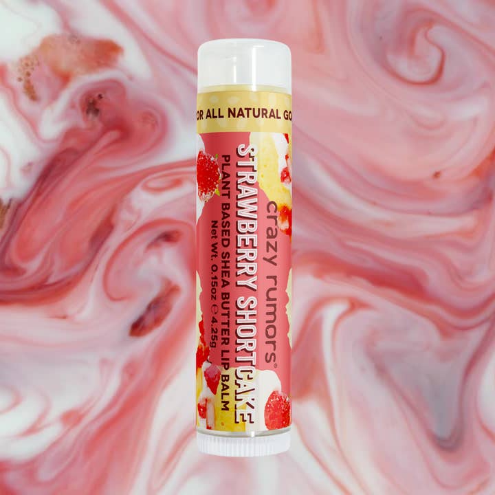 Crazy Rumors - Wholesale Lip Balm - All Natural, Vegan Strawberry Shortcake Lip Balm