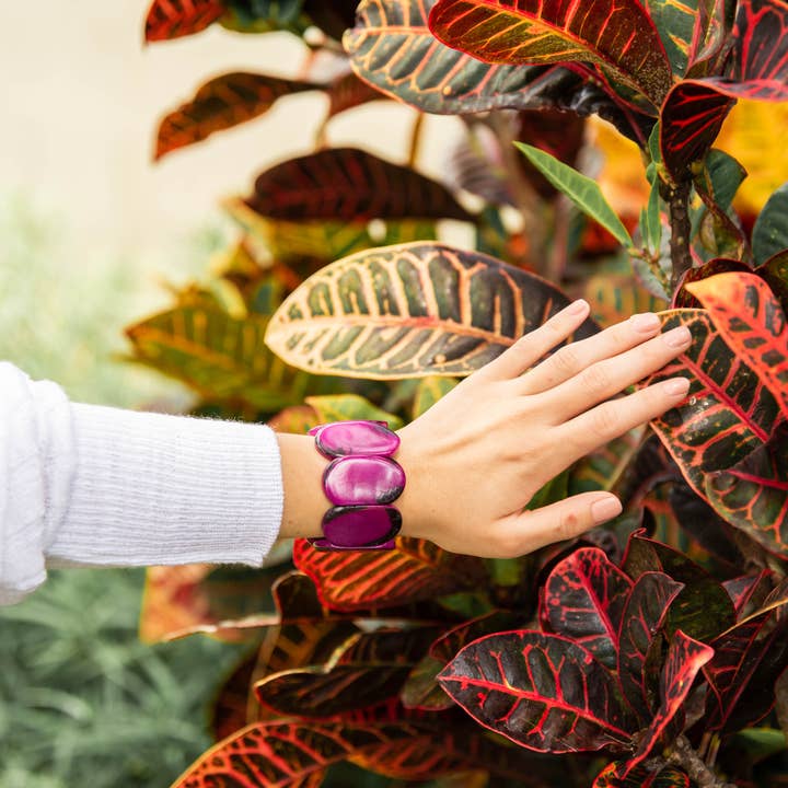 Organic Tagua Jewelry - Wholesale Beaded Bracelet - Carved Ivory Bracelet17