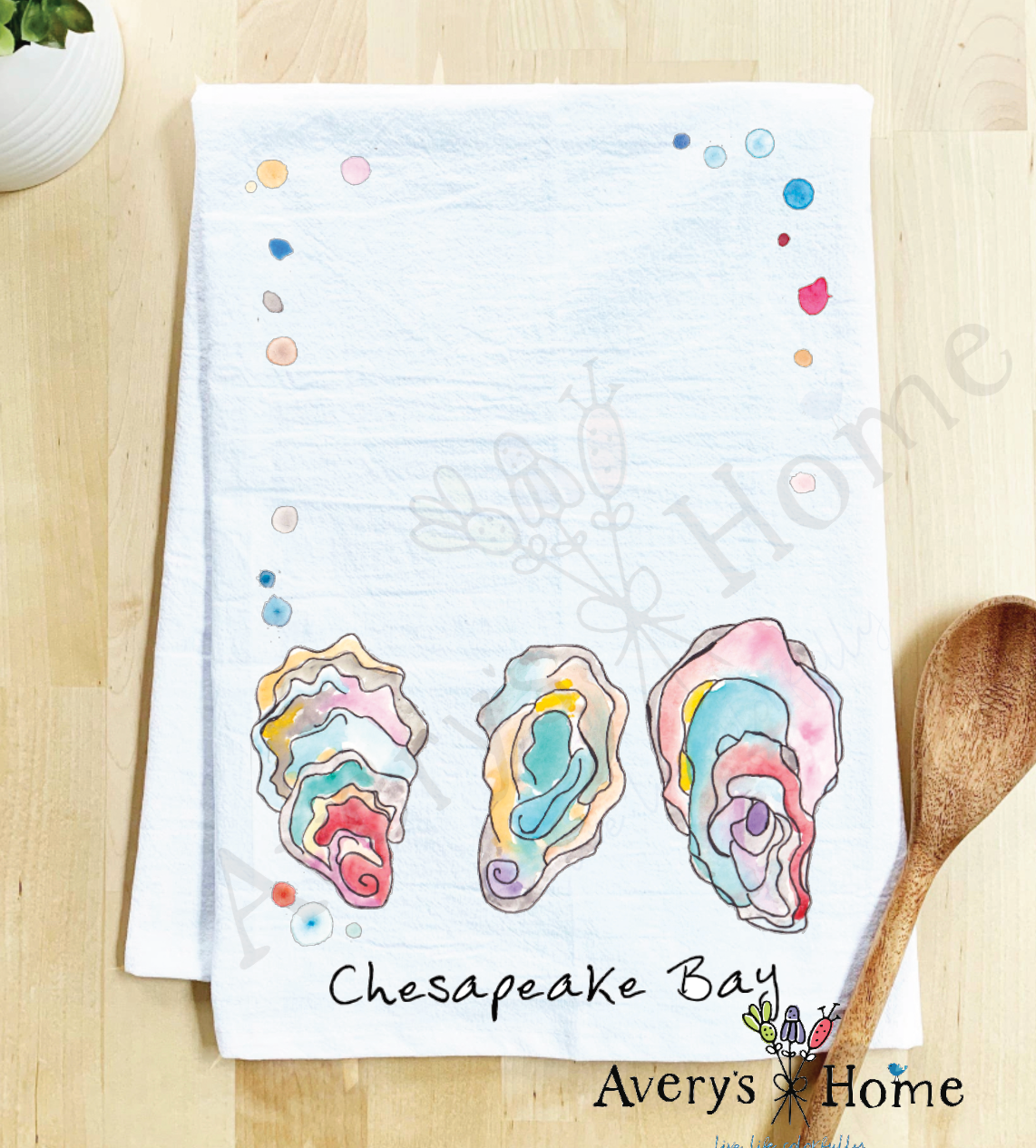 Avery's Home - Vente Torchons - Torchon Personnalisable Souvenir Océan Coquilles d'Huître44