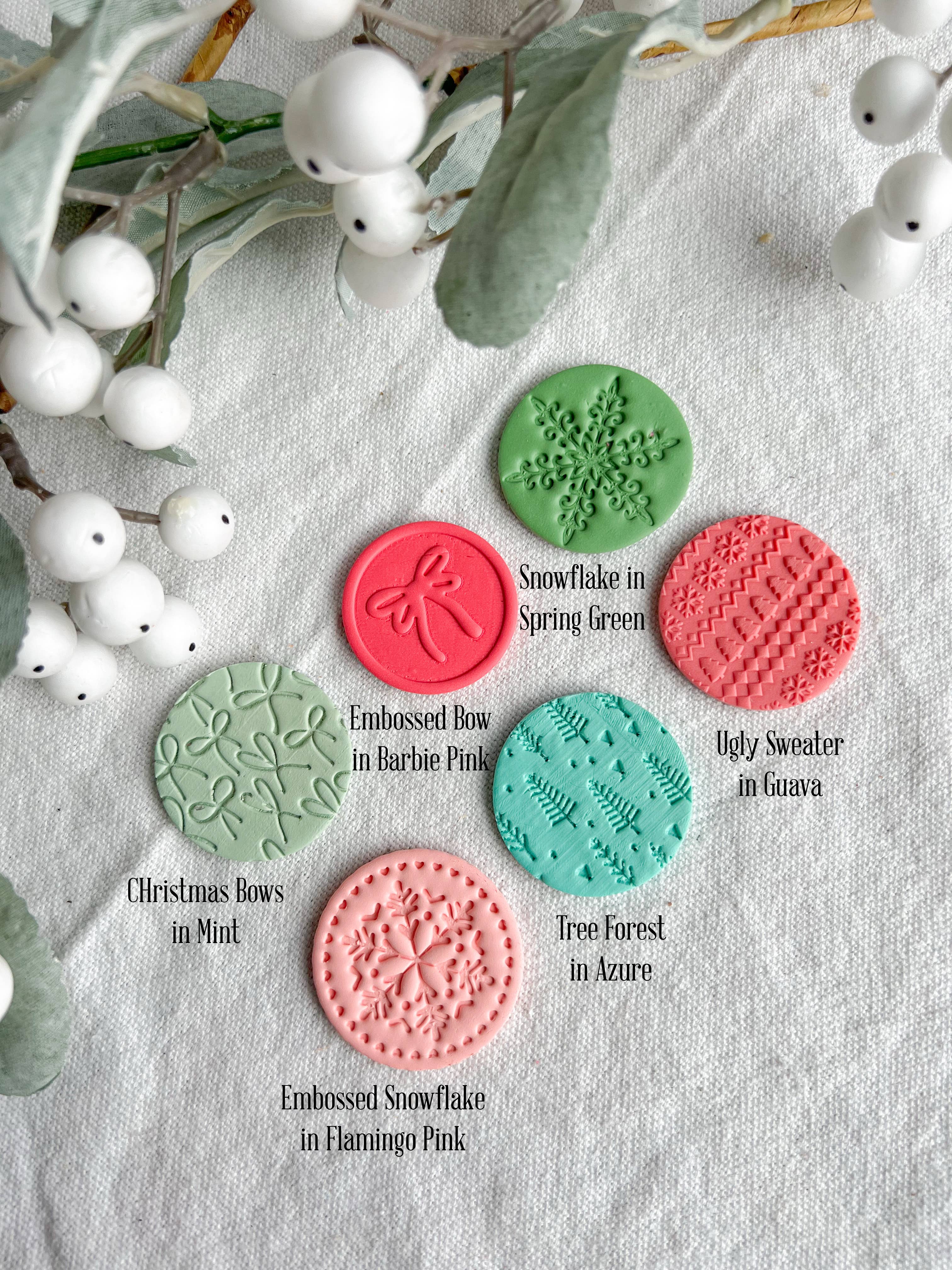 Morning Dew Designs - Wholesale Badge Accessory - Women's - Christmas Polymer Clay Badge Reels | Holiday Nurse ID Badge 1