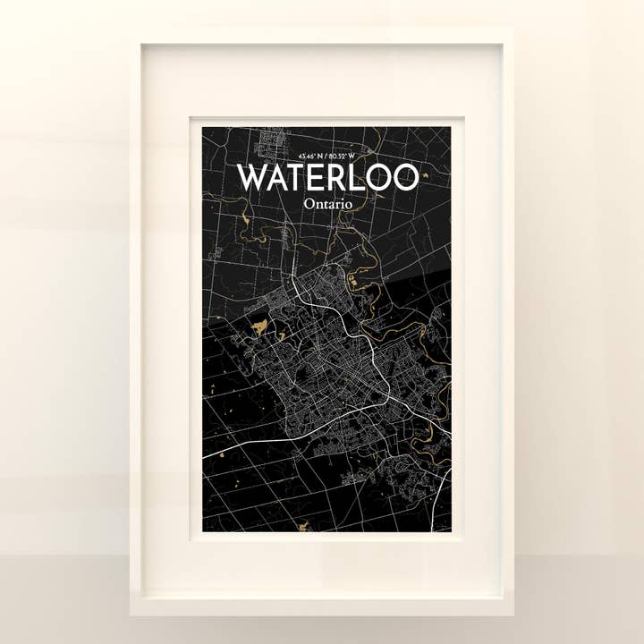 OurPoster.com - Wholesale Poster - Waterloo City Map Poster245