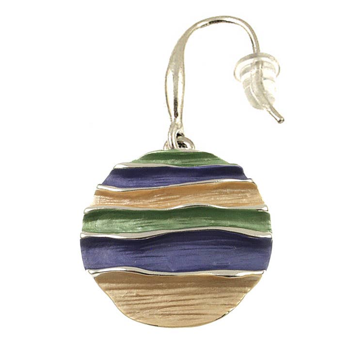 Origin Jewelry - Wholesale Dangle Earrings - Ocean Waves Earring in Blues and Purples